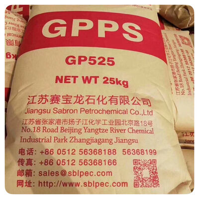 Tensilestrength 40 to 50 MPa GPPS thermoplastic polymer type optimized for industrial fabrication and product durability